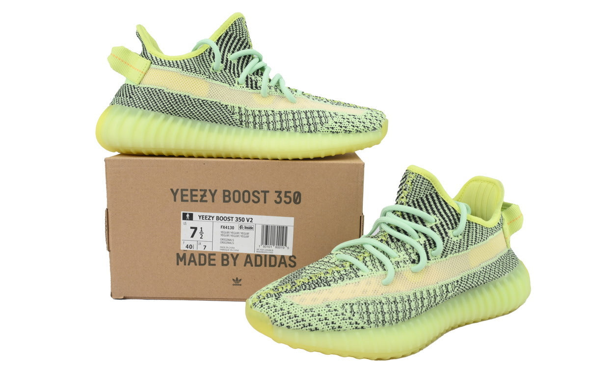 adidas Yeezy Boost 350 V2 – Neon Yellow Green / Black