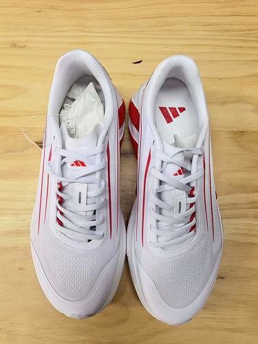 Adidas White & Red Sport Sneakers
